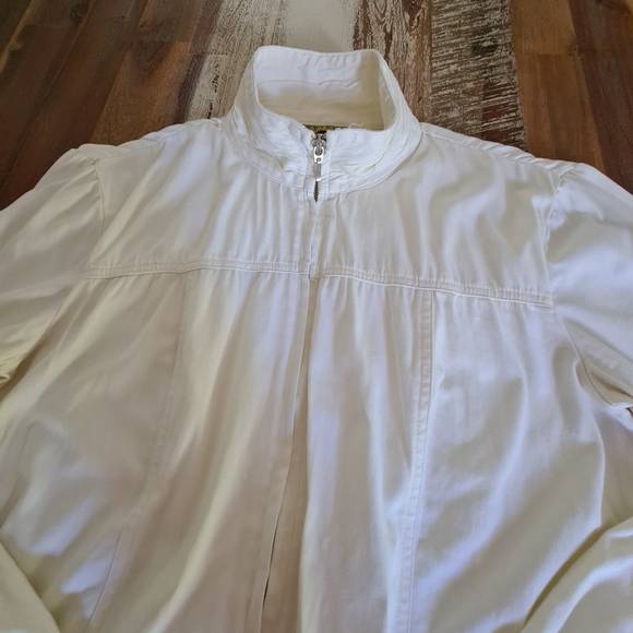 Review Vintage Ivory Long Sleeve Jacket Size 10 - Picture 3 of 14
